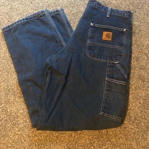 EUC Carhartt flannel lined jeans.